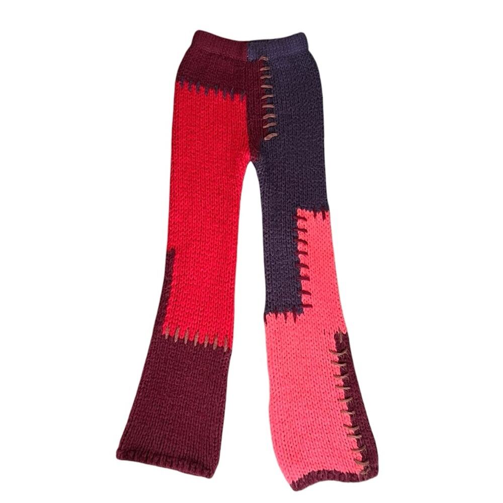 Saachi Women’s Colorblock Patchwork Cable Knit Pu… - image 2